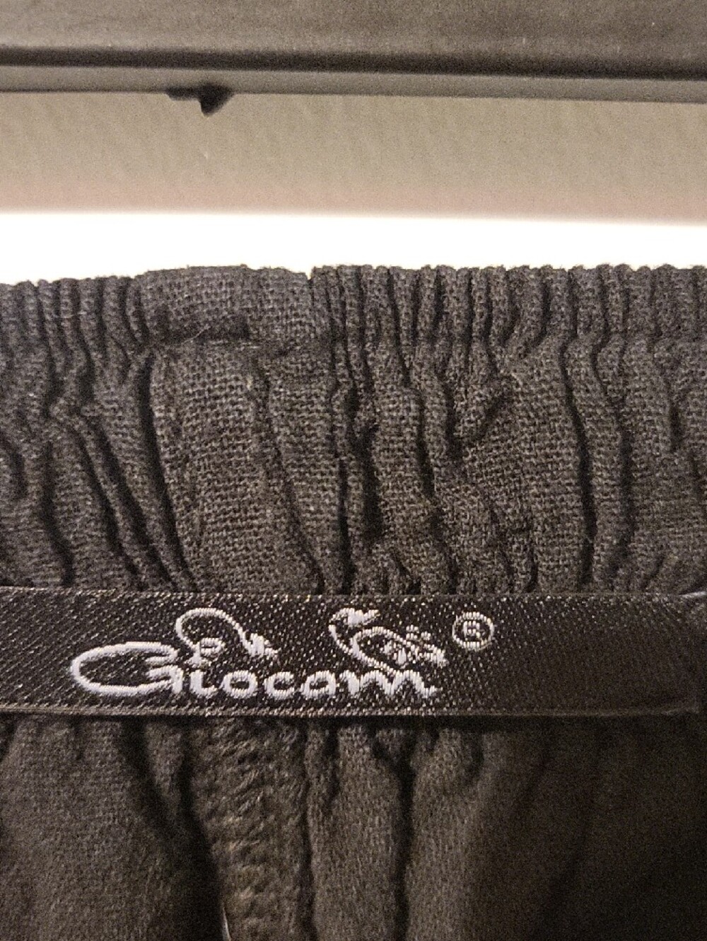 Men's Black Cargo Jogger Pants - Casual Drawstring Waist - Picture 2 of 4